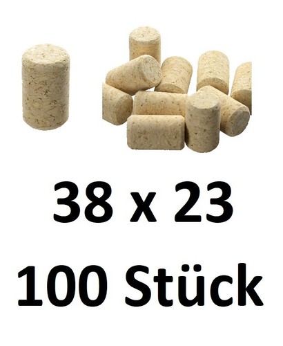 100 stück weinkorken 38x23 - stück,