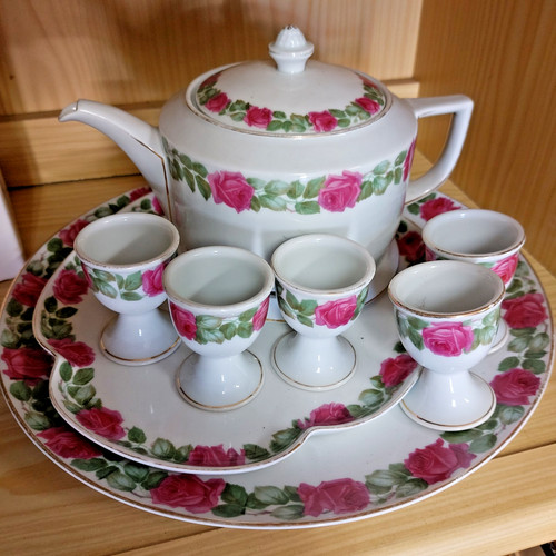 Bavariaporzellan teekanne und - teekanne,