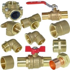 Lötfittings Kupferrohr Heizung Wasser Solar, Kupfer Lötfitting, CU Rohr