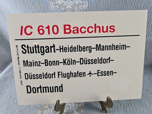 Zuglaufschild 610 bacchus - ic,