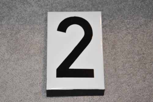 Blechschild emailleschild zahl - emailleschild,