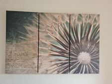 3er Set Wandbild Leinwand auf Holzrahmen