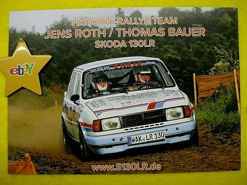 Original rallye autogrammkarte - rallye,