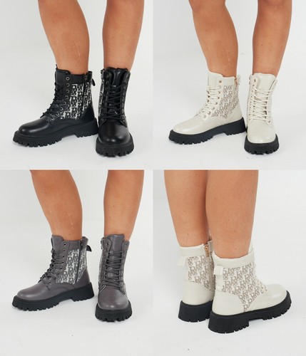 Damen-Plateau-Stiefeletten