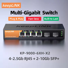 4x 2,5G + 2x 10 GBit  - 6 Port