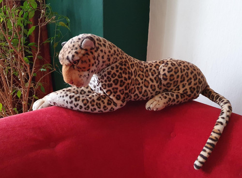 Leopard 75cm raubkatze - leopard,