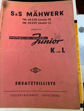 Ersatzteilliste S & S Mähwerk Porsche Diesel Junjor K u L