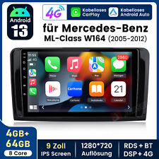 Carplay Autoradio Für Mercedes Benz M-Klasse W164 GL X164 05-2012 GPS Navi 4+64G