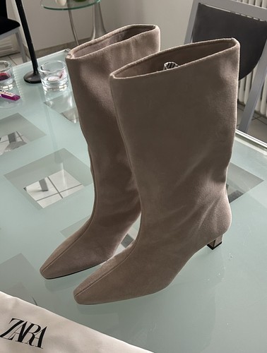 Zara stiefelette wildleder - zara, stiefelette,