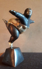 20cm Bronze Frau Figur