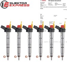 6x 0445117030 Einspritzdüse Injektor BMW 13537823462 13537823461 0986435425