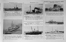 Alter Vintage Druck 1936-54