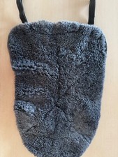 Lammfell Sattelunterlage, silber - grau