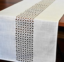 Tischläufer Weiß 40x90