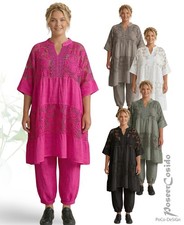 LAGENLOOK Leinen-Spitze-Look