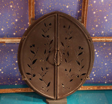 Wand Spiegel ANTIK  Klapptüren Metall Schmink Fenster Kosmetik Bad Spiegel H33