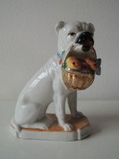 Alte Porzellanfigur Bulldogge