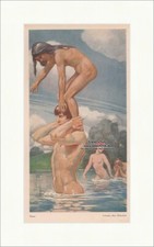 Natur Colombo Max See Fluss Baden Nackt Akt Fkk Pärchen Hirth Ostini Jugend 1411