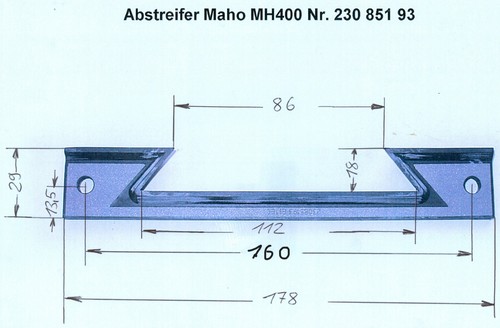 Abstreifer maho mh400 nr - abstreifer, (nr