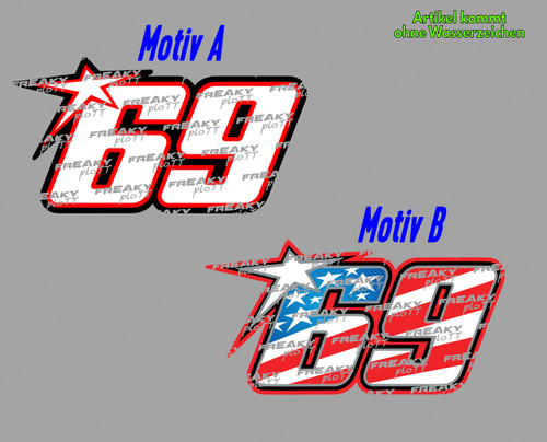 Startnummer number nicky - #69,