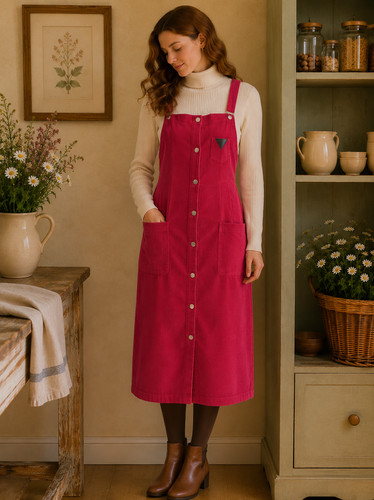 Herbst kleid latzkleid - kleid,