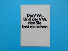 Prospekt - VW - K 70, Käfer /