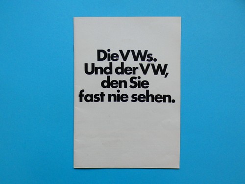 Prospekt 70 käfer - -, vw