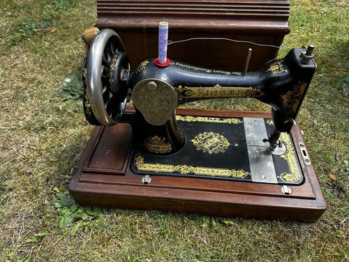 Antike singer handkurbel - antike,