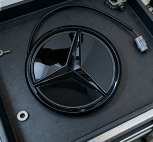 Grill logo lde badge licht - grill,