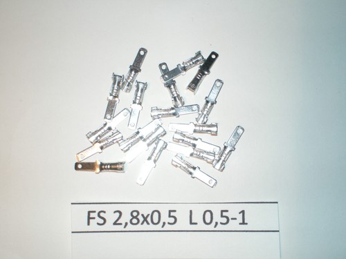 20st flachstecker 8x0 5 - 20st.flachstecker, 2,8x0,5