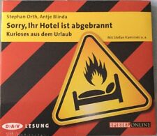 CD Stephan Orth & Antje Blinda - Sorry, Ihr Hotel ist abgebrannt (2011) Neu&OVP