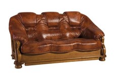 Classic Echtleder Cognac Set