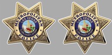 2 X STICKER POLICE LAS VEGAS