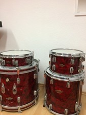 Trixon Vintage Schlagzeug Schildplatt Rot 1965