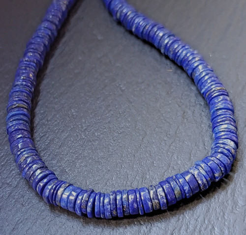 Lapislazuli kette scheiben - lapislazuli,