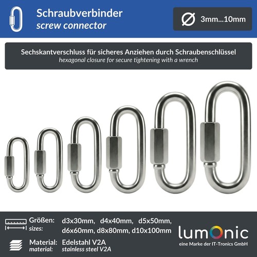 Schraubverbinder v4a edelstahl - schraubverbinder,