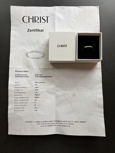 Christ diamant ring 925 - ring, |