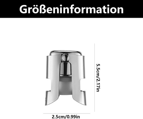 Sektflaschenverschluss 2er set - sektflaschenverschluss,