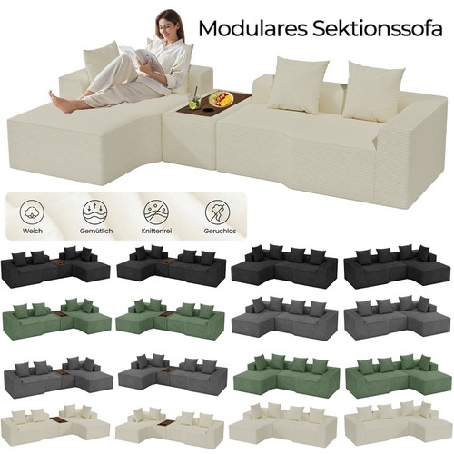 Ecksofa cord sofa sitzer - sofa,
