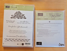 stampin up stempel FLORALE GRÜSSE und Thinlits Formen FLORALE FANTASIE Neu Rar