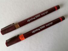 2 Stück Tuschestifte Rotring 2000 Isograph 0,5 mm +  1,0 mm