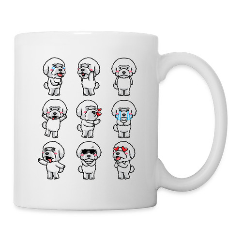 Bichon frisé tasse - bichon,