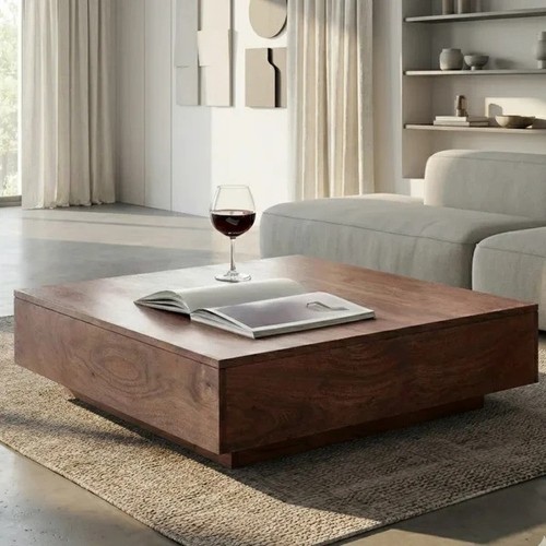 Delife couchtisch indra akazie - couchtisch,
