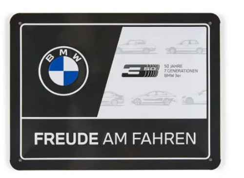 Bmw blechschild freude - bmw,