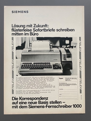 Siemens fernschreiber 1000 - siemens,