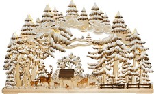 LED 3D-Schwibbogen Rehe im