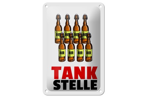 Blechschild alkohol 12x18cm - blechschild,