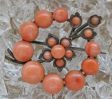 Korallenbrosche Brosche Nadel