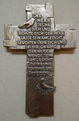 Bronze wandkreuz - 🕂,