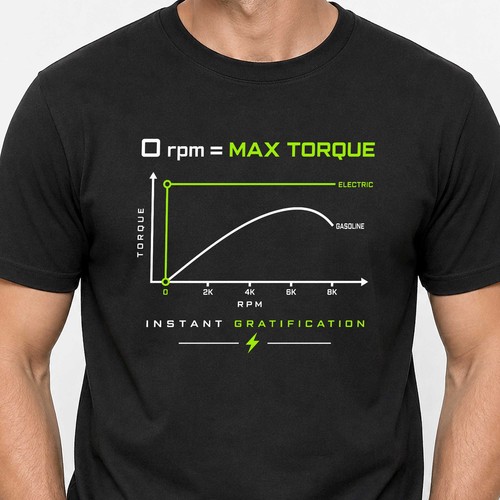 Shirt elektroauto torque - shirt,